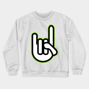 Hand signs - finger horns Crewneck Sweatshirt